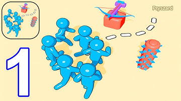 Warline: Merge Battle - Gameplay Walkthrough Part 1 Tutorial Stickman War Army Commander Battle