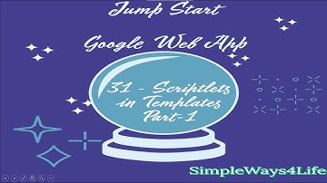 Video 173  HTML Template Scriptlets and gs files order