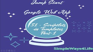 Video 173  HTML Template Scriptlets and gs files order