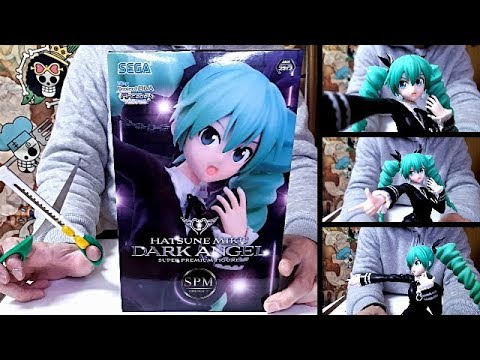 UNBOXING / Miku Hatsune SPM Figure DARK ANGEL Sega - YouTube