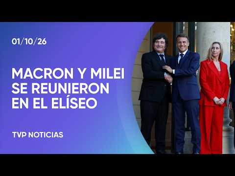 Javier Milei met with his French counterpart, Emmanuel Macron, at the Élysée Palace