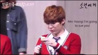 BTS FANSIGNING SUGA IM GONNA SUE YOU
