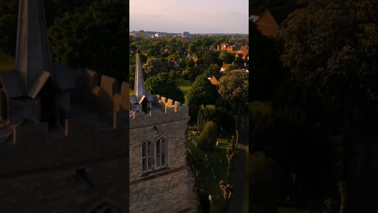 Moot Hall & Elstow Abbey - Snippet from above. 