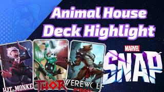 Printing Infinite Tickets With Hitmonkey Thor Werewolf  Marvel Snap Deck Highlight