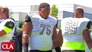 The Opening 2013 Lineman Challenge: Damien Mama (OL/2014) - CollegeLevelAthletes.com