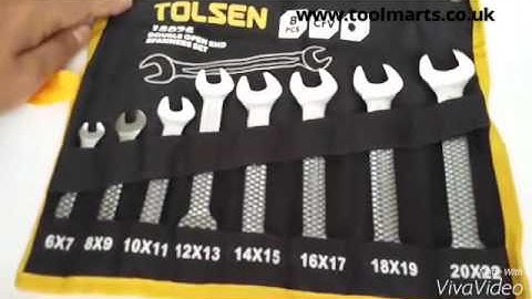 Double open end spanners set