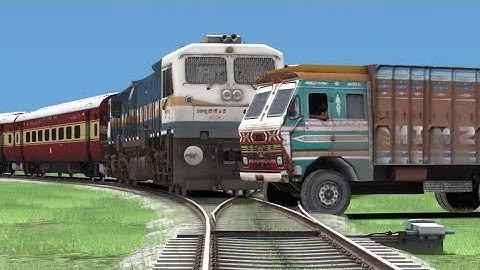 Two Trains vs Track Accident On Bumpy Froked Railroad Crossing Tracks | BeamNG Eagle | Railworks