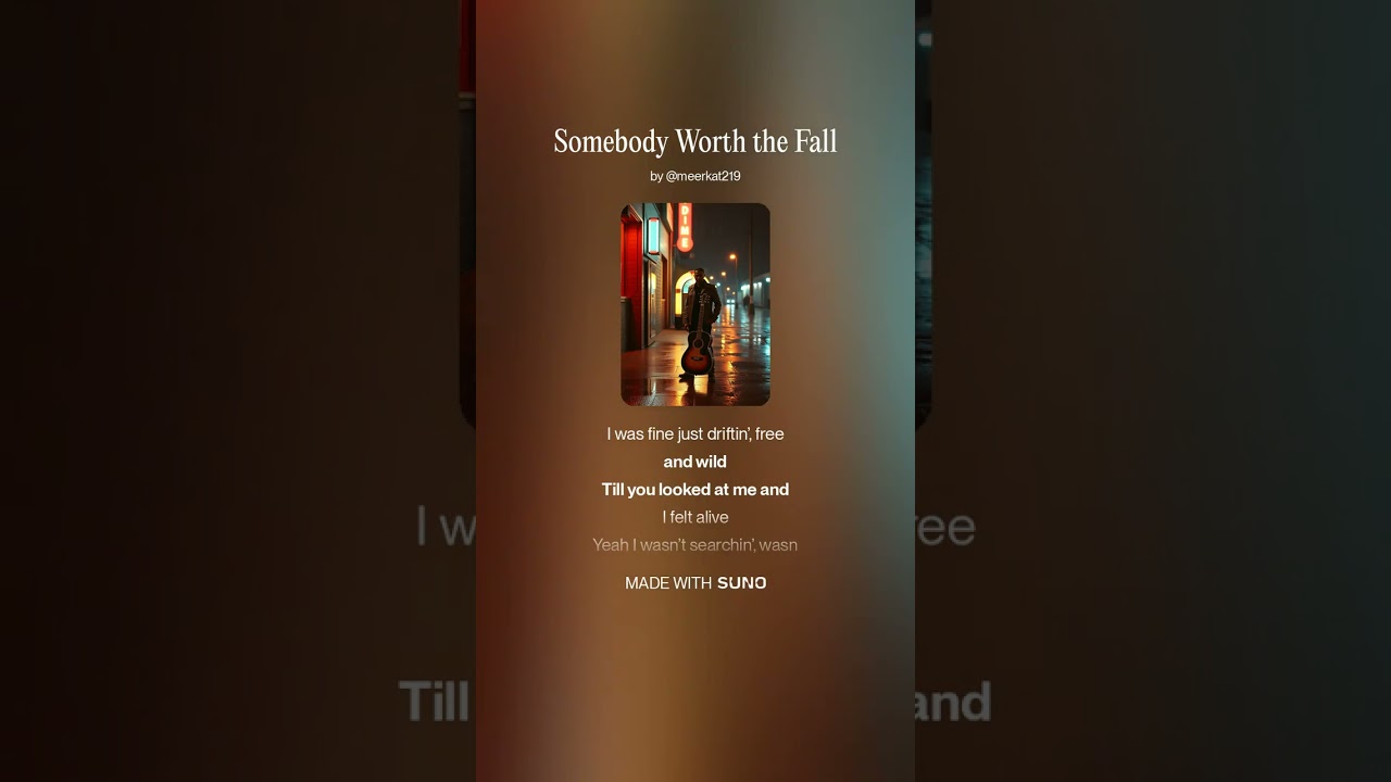 Somebody Worth The Fall full song 