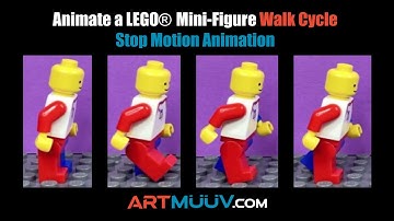 Animate a LEGO® Walk Cycle - Stop Motion Animation (tutorial)