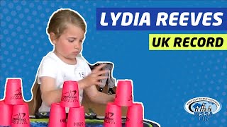 UK Sport Stacking Record | LYDIA REEVES | 3-3-3 | 3.530