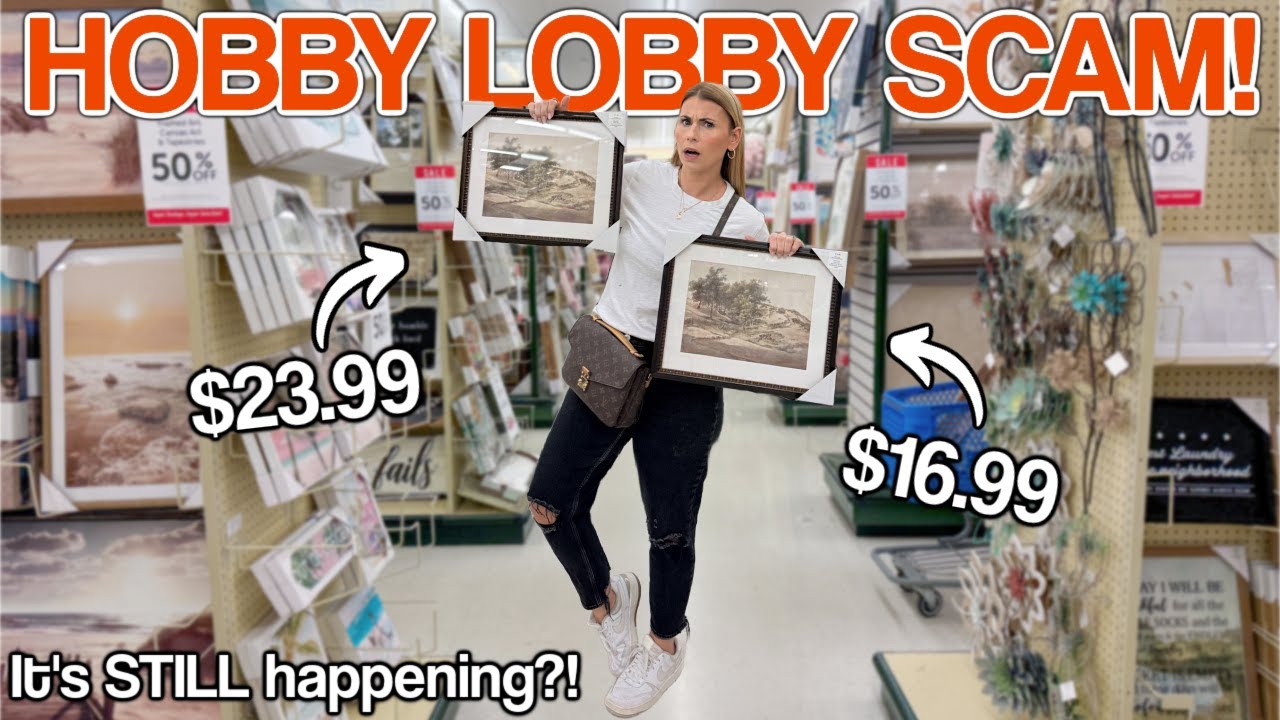 Hobby Lobby is SCAMMING you! 🤯 (it’s still happening!) 👀 same item, different prices!