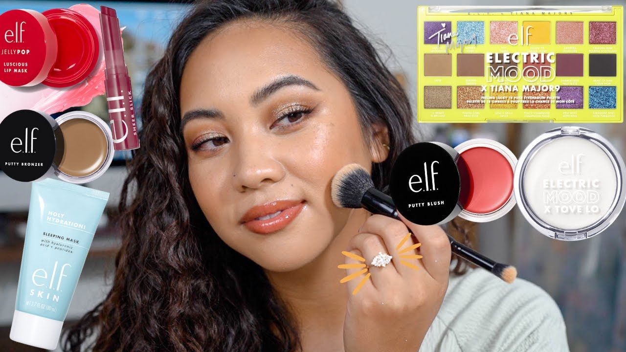TRYING NEW ELF MAKEUP + I'M GETTING MARRIED! | JELLY POP, ELECTRIC MOOD, BLACK CHERRY