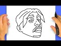 Как нарисовать Тупака | Шаг за шагом просто и легко