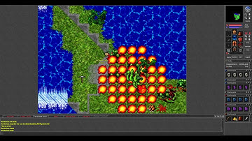 Old Tibia - Draxido hunting Hydras after 7.5 Update (Chimera 2005)