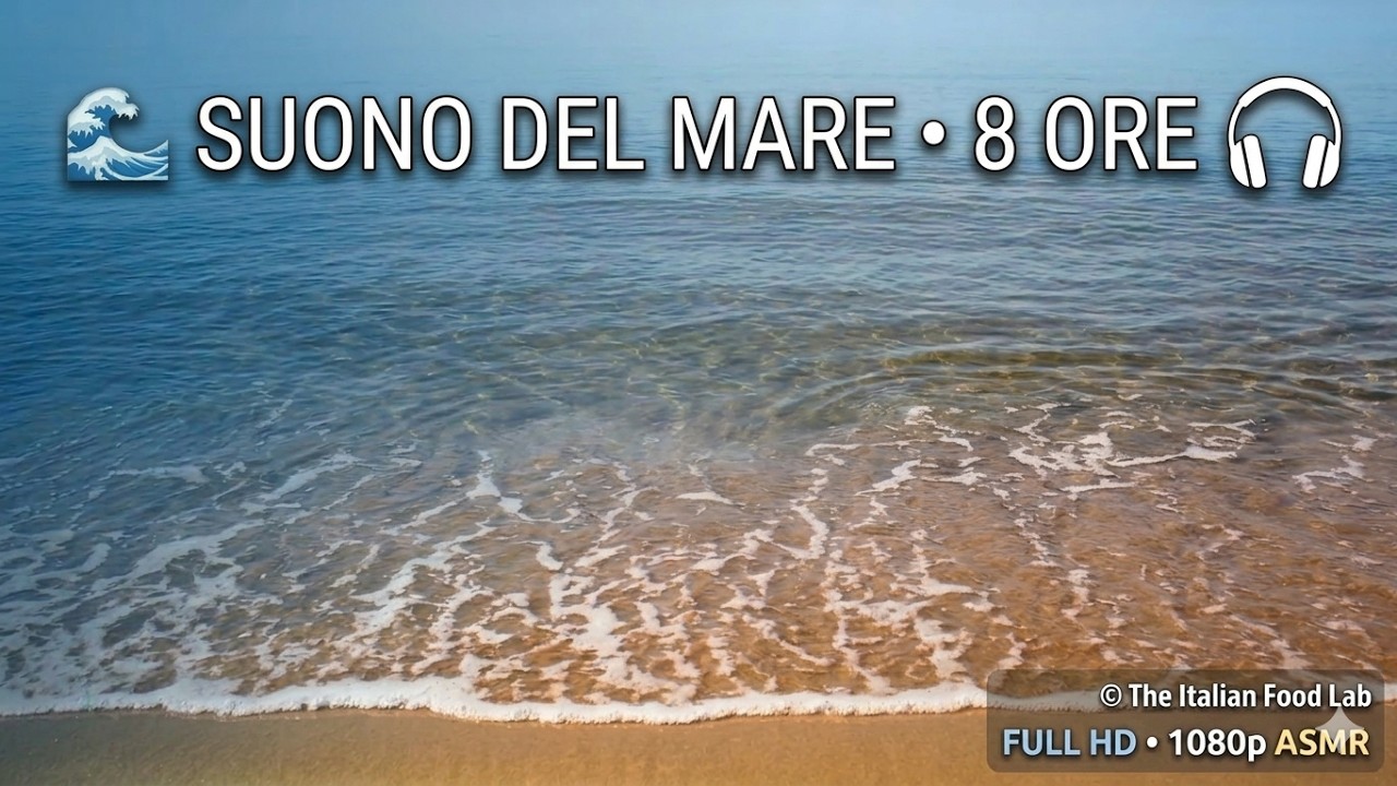 ONDE DEL MARE (8 ORE) 🌊 Suoni Rilassanti per Dormire e Studiare | Ocean ...