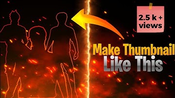 How toMake Thumbnail Like @Swam, @GW Manish, @Pro Nation etc.