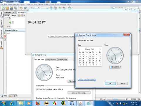 How to RunTime in JFrame in Java Netbeans