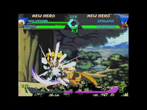 X-Men vs. Street Fighter - Wolverine, Storm vs. Cyclops, Wolverine