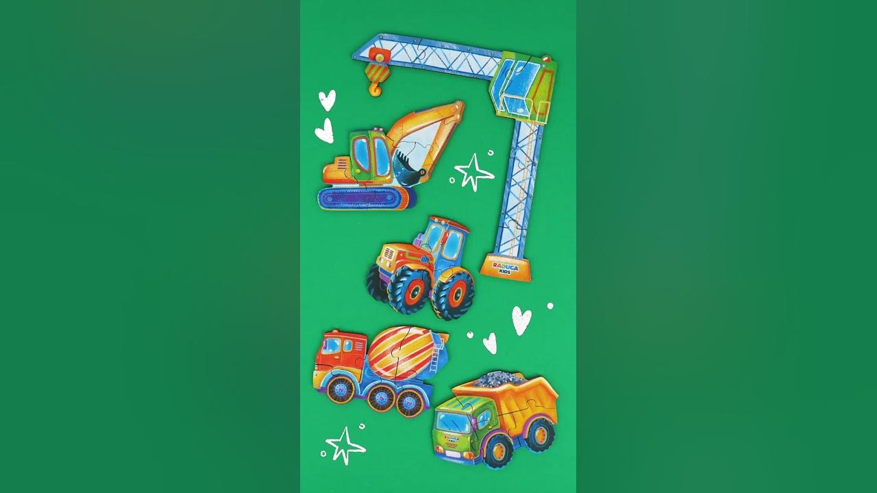 Пазлы строительная техника для детей: лучшие игрушки для начинающих ...