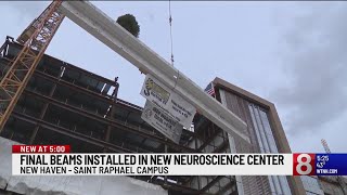 Construction on a new Yale neurosciences building almost complete