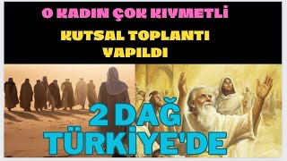 Türkiye Nin 2 Önemli Dağında Ve Tur Dağında Kutsal Görüşme Elinde Su Fışkıran Kadın 