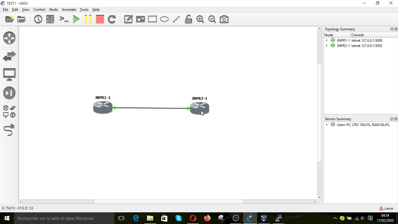 How to assign a static IP address on a Juniper router on GNS3 YouTube