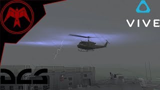 DCS 2.1 Normandy VR Extreme Weather Ship Helipad landing