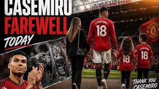 Casemiro's Emotional Farewell to Old Trafford 😢 😭 
