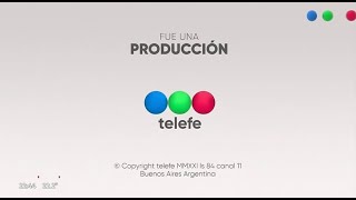 Telefe -Bumper Fue una producción (compilado) - Gráfica 2018