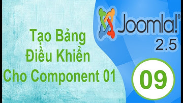 Lập Trình Joomla - Bài 09: Tạo Bảng Điều Khiển Cho Component 01