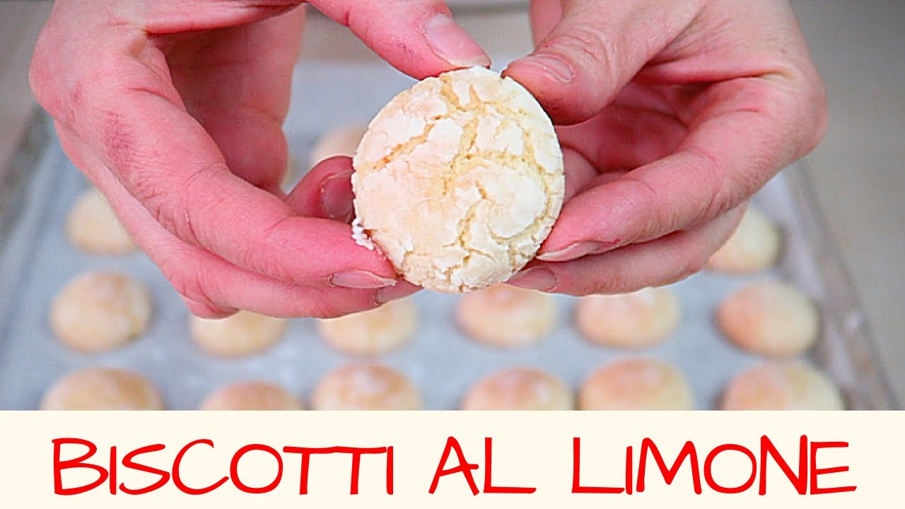 Biscotti Di Natale Al Limone.Biscotti Al Limone Fatti In Casa Homemade Lemon Cookies Youtube