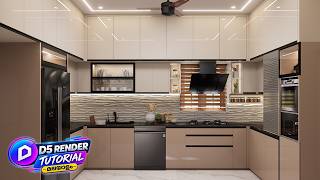 D5 Rendering tutorial | Kitchen Rendering