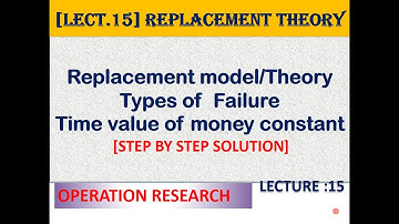 L15_OR #Replacement Theory || Step by step Solution|| Scrap value, Salvage Value||