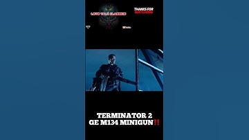 TERMINATOR 2‼️GE M134 MINIGUN‼️#classics #entertainment #shorts #short #shortsvideo #movie #gun