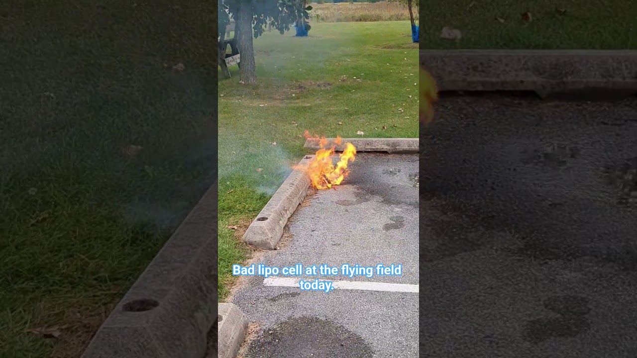 Lipo fire. Keep an eye on individual cell voltage guys not just the total. 