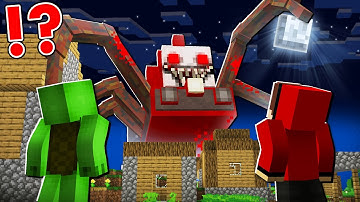 How Mikey and JJ Survive 100 Days From Choo-Choo Charles in Minecraft ?  - (Maizen)