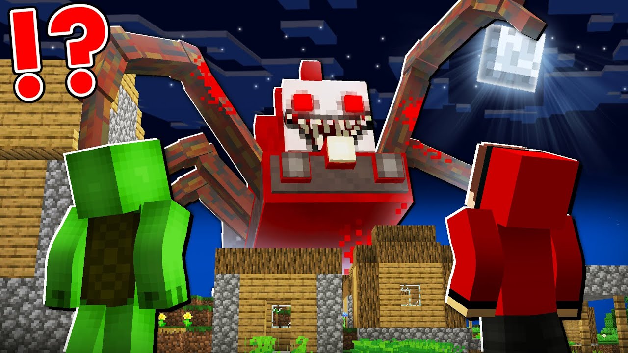 How Mikey and JJ Survive 100 Days From Choo-Choo Charles in Minecraft ?  - (Maizen)