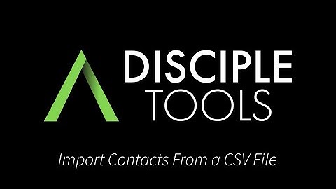 Import Contacts from a CSV File