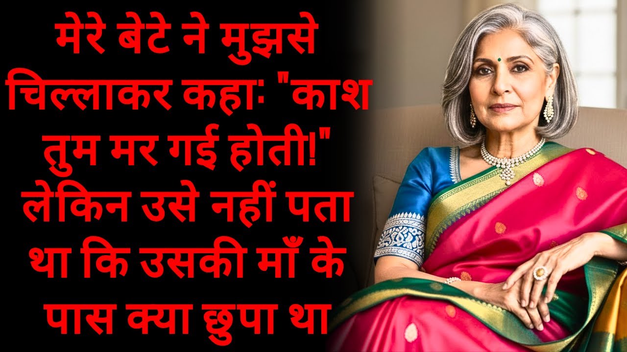 मेरे बेटे ने मुझसे चिल्लाकर कहा काश तुम मर गई होती! — लेकिन उसे नहीं पता था कि उसकी माँ के पास क्या