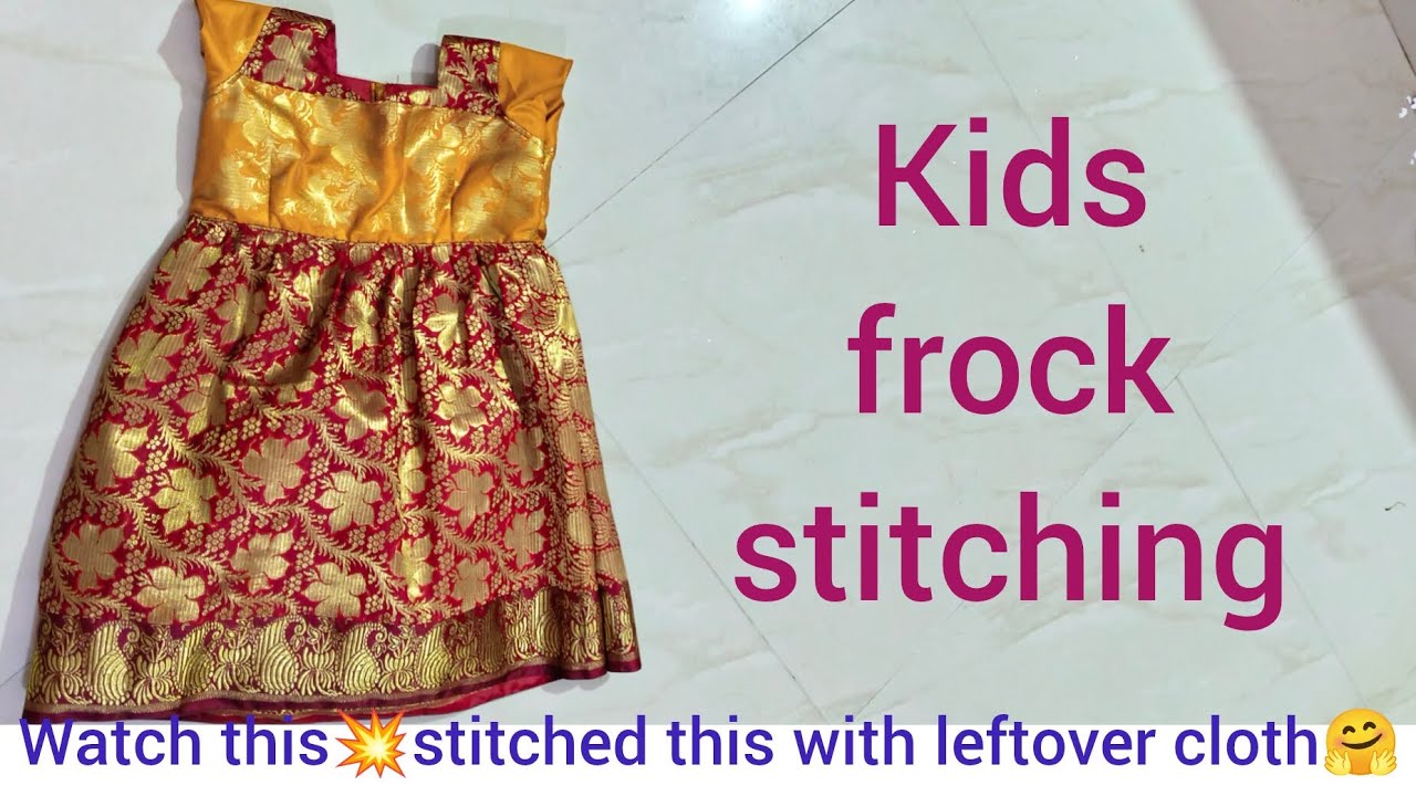Beautiful Kids frock stitching💥📸 cutting part in previous video 