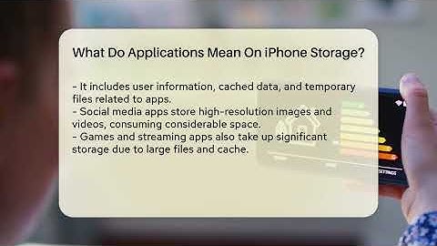 What Do Applications Mean On iPhone Storage? - Talking Tech Trends