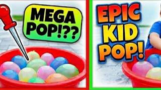 Fun Water Balloons Pop #balloons #waterballoon #balloon_show