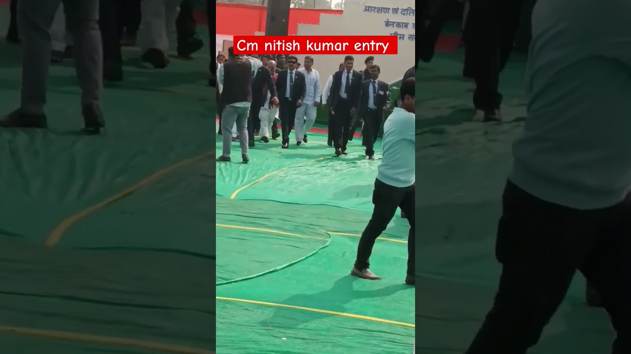 cm nitish kumar entry 