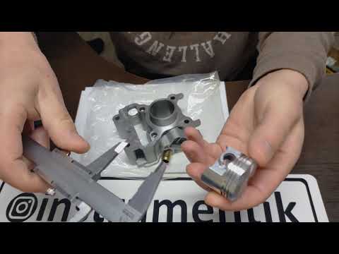 Поршневий комплект TAIWAN SA36J/VINO 4-такт/ YAMAHA GEAR U/Циліндр (комплект) TAIWAN SA36J/VINO 4-такт/YA, видео 1