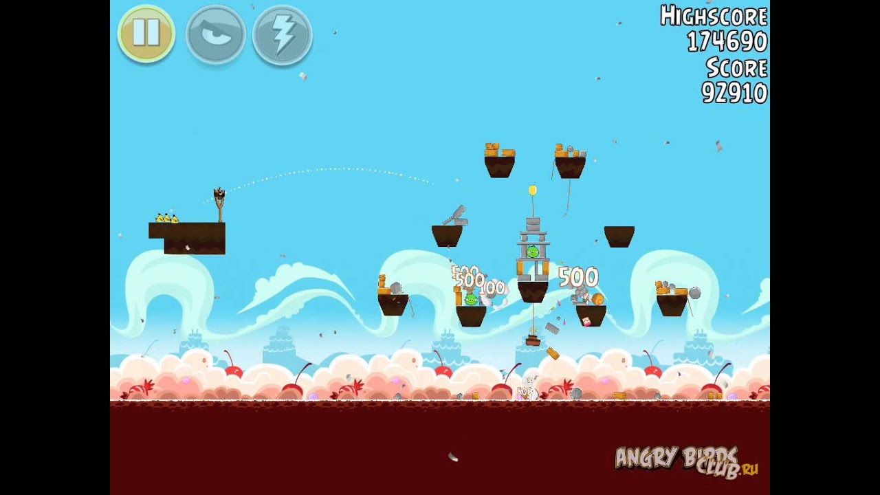 Angry Birds Birdday Party 18-5 Прохождение на 3 Звезды