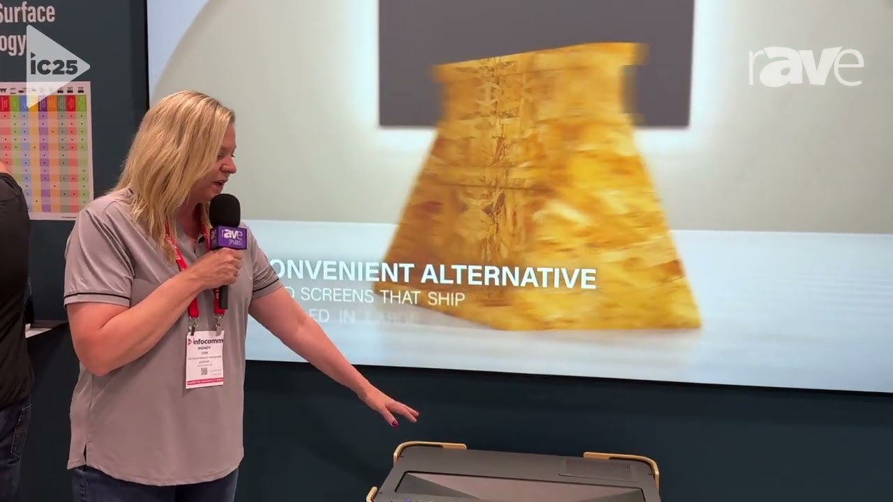 InfoComm 2025: Legrand AV Shows Da-Lite Parallax Thin Fixed-Frame Screen with Parallax Pure Surface