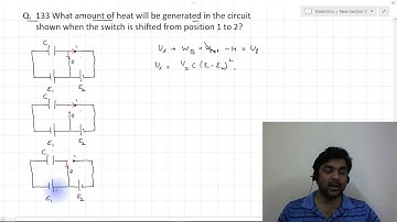Solved Example : Q 133 I.E. IRODOV. Energy stored in Capacitor System