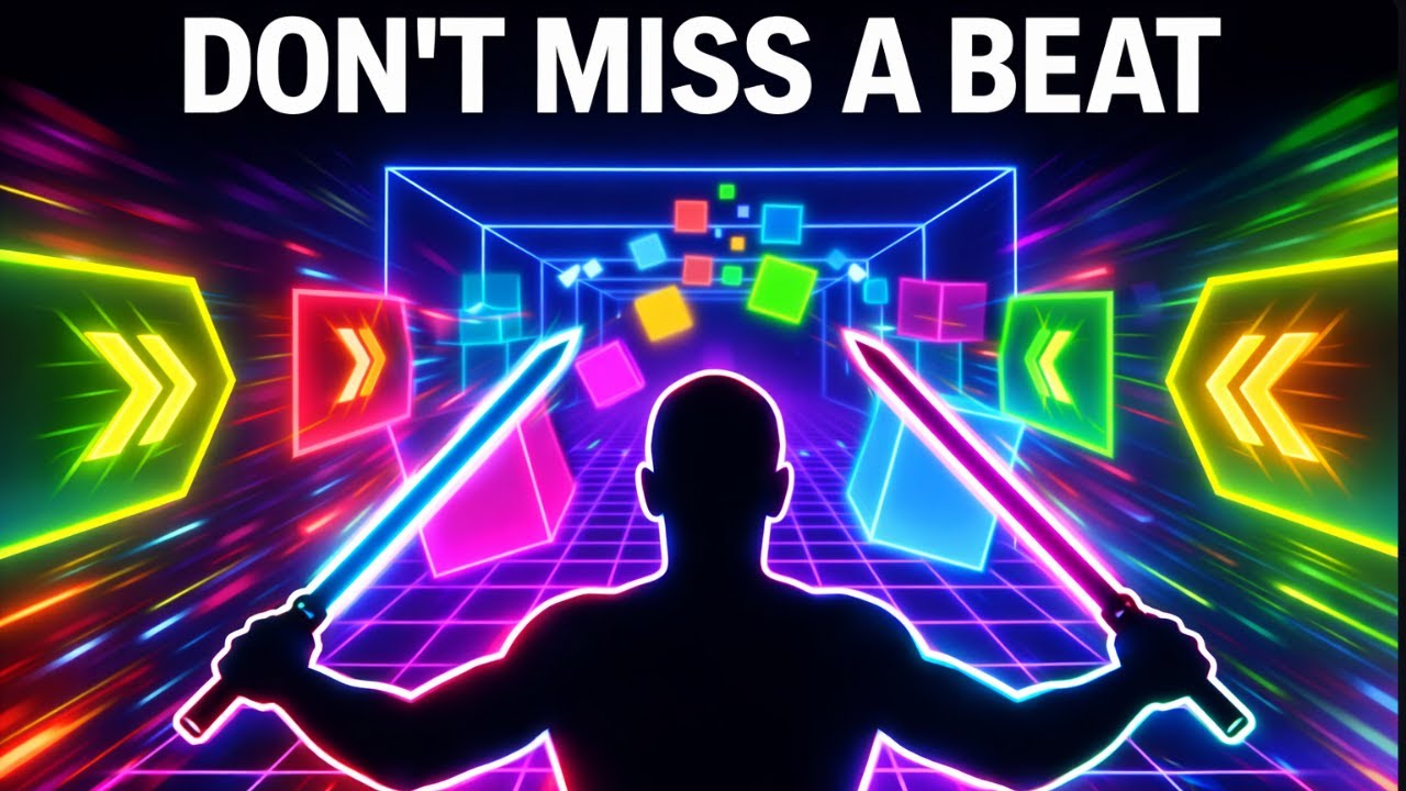 BEAT SABER Immersive Interactive Warm Up | Real Life Rhythm Game (Full Body Cardio)