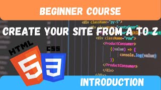Learn HTML and CSS and Build Your Site in 2023 - Complete Tutorial for Beginners PART 1