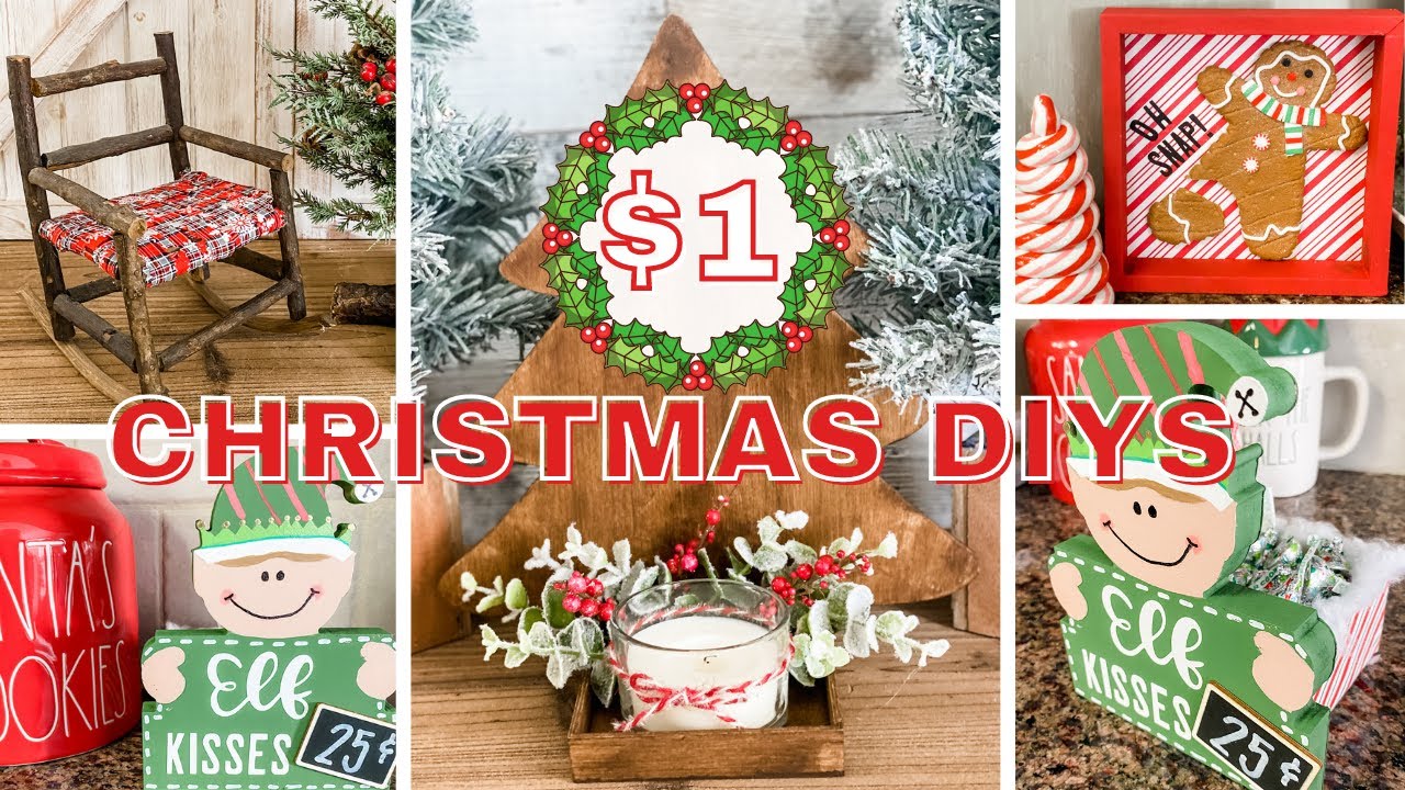 🎄 Super EASY, Super Cheap Christmas DIYS 🎄 Dollar Tree Christmas DIYS